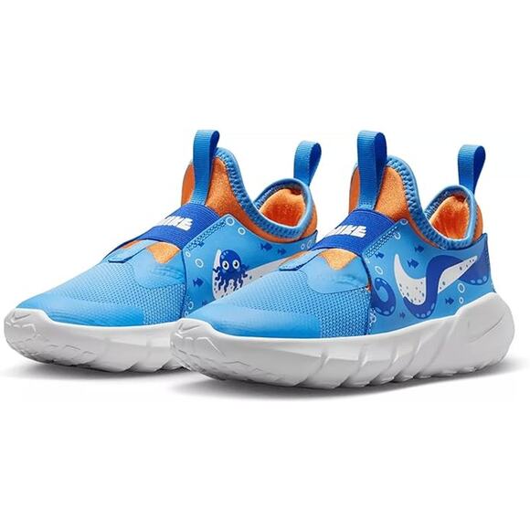 NWT Nike Flex Runner 2 Kids Running Shoes Blue/Summit White Size 1Y - Picture 2 of 5